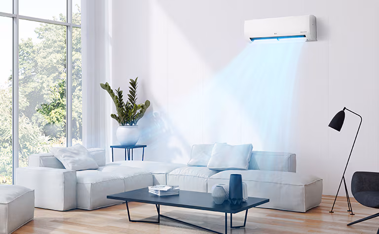 Modern residential split air conditioning unit